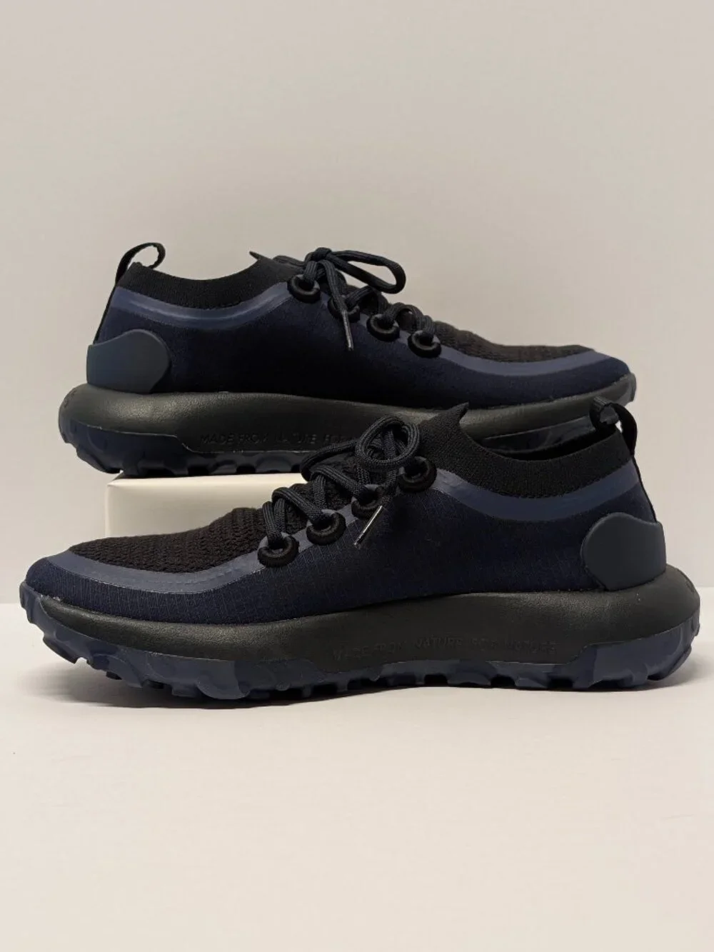 Allbirds Trail Runners SWT Sneakers in Navy Blue/Natural Black - NWOT